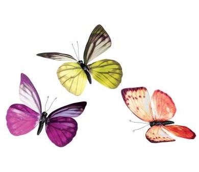 Elementos decorativos para escaparates originales de primavera - mariposas