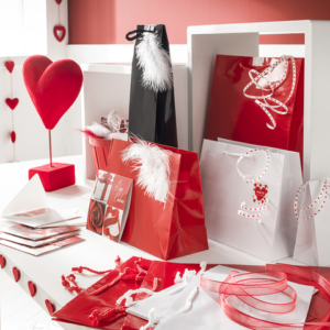 Exposición de productos San Valentín