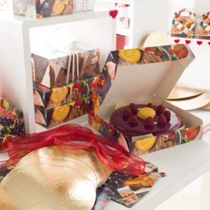 Envoltorio de pastelería de San Valentín