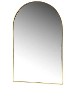 espejo para probadores con marco dorado