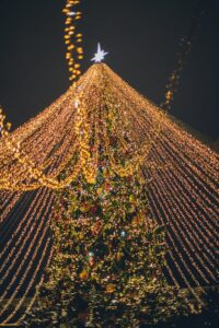 guirnalda de luces arbol de navidad