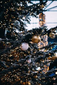 guirnalda de luces navideñas arbol
